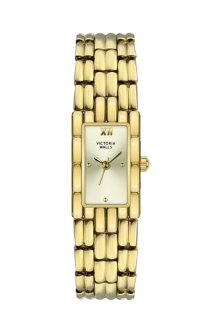 Reloj de cuarzo de acero - Dorado - Victoria walls
