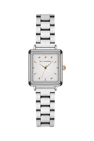 Reloj de cuarzo de acero - Plateado - Victoria Walls