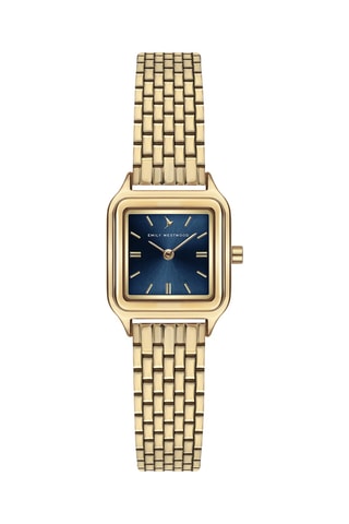 Montre à quartz en acier - Doré