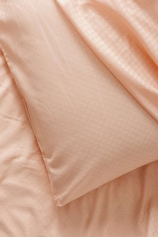 Parure de couette en coton 57 fils/cm² - Saumon