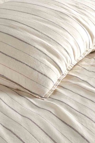 Parure de couette en coton 50 fils/cm² Tommy - Beige