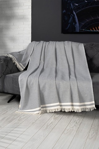 Jeté de canapé Alinda Gris - 170 x 230 cm