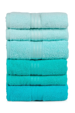 4 draps de douche Rainbow - Ciel - 70 x 140 cm