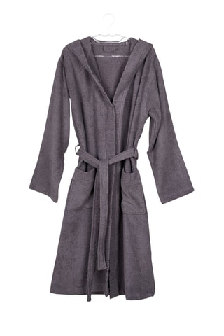 Peignoir à capuche Supreme - Anthracite