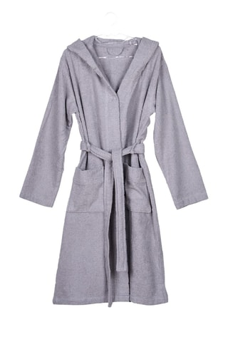 Peignoir à capuche Supreme - Gris