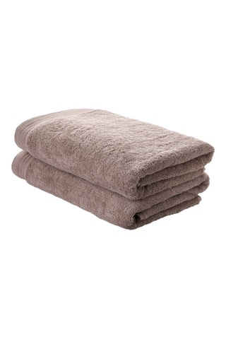 2 draps de douche Unceasing - Beige - 70 x 140 cm