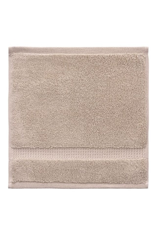 6 serviettes invité Carefree - Marron - 33 x 33 cm