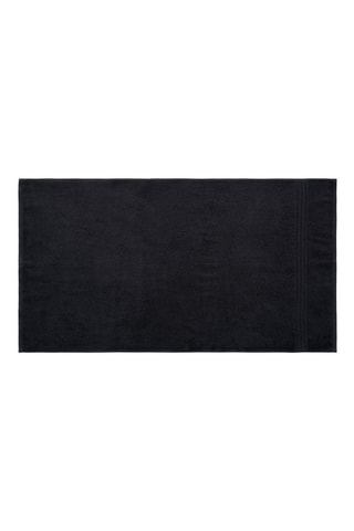 4 serviettes de toilette - Noir - 50 x 90 cm