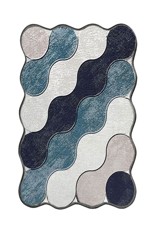 Tapis de bain Circle - Bleu