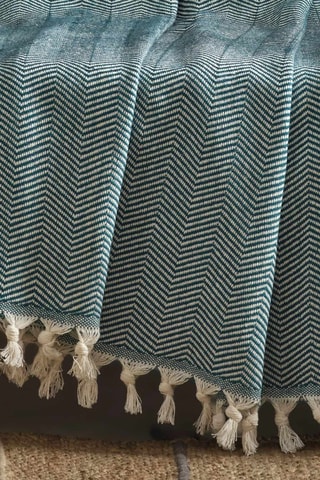 Plaid 2M - Bleu pétrole