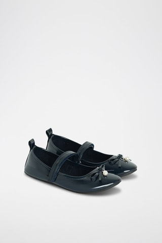 Ballerines vernies - Bleu marine