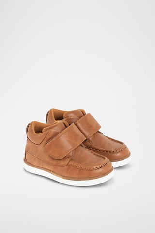 Boots en cuir Camel