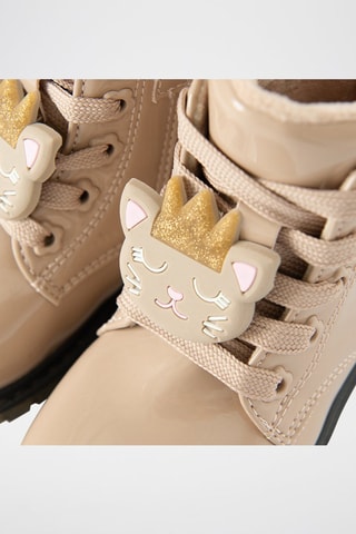 Bottines vernies - Beige