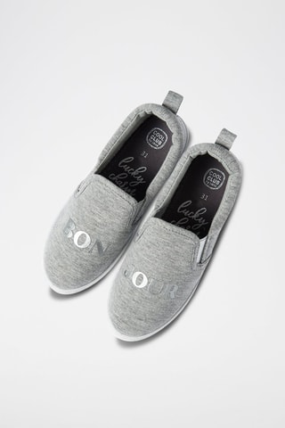 Slip-on Gris clair chiné