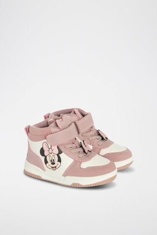 Baskets montantes Minnie Disney - Rose