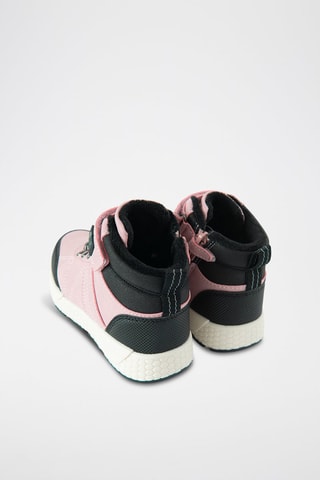 Baskets montantes - Rose et noir
