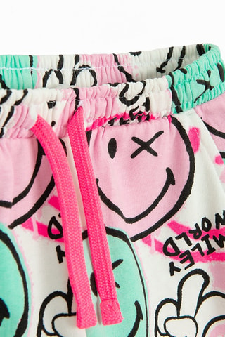 Joggingbroek Smiley - Wit