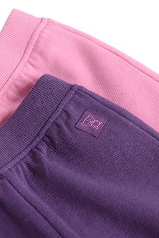 2 pantalons - Rose et violet