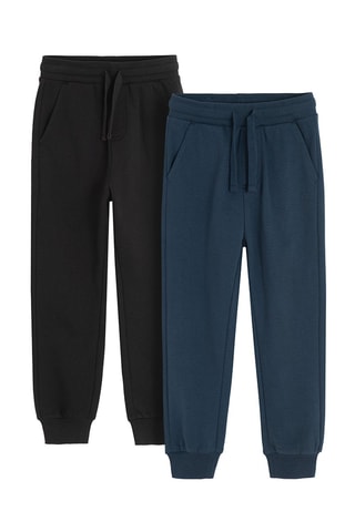 2 joggings - Noir et bleu marine