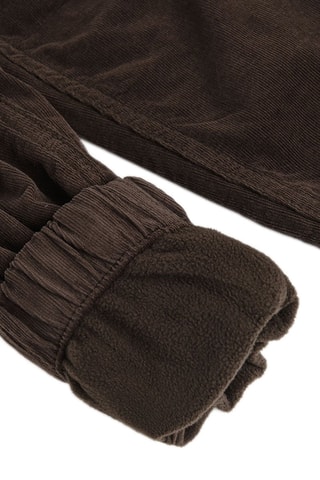 Velours Joggingbroek - Donkerbruin