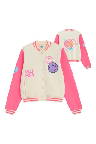 Teddy Smiley - Beige et rose