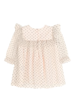 Robe plumetis - Beige