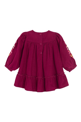 Robe en velours - Bordeaux