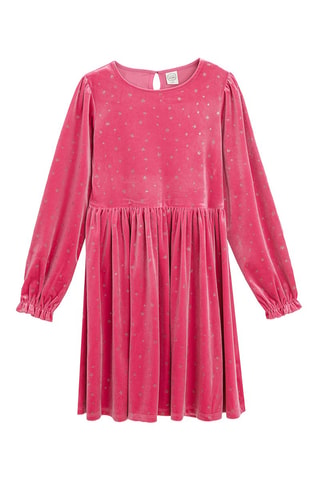 Robe en velours - Rose