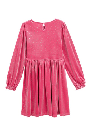 Robe en velours - Rose