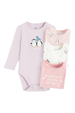 4 bodys - Lilas et rose