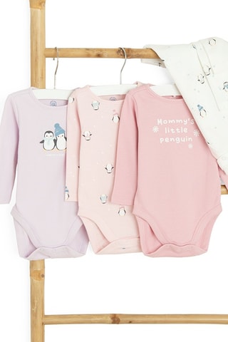 4 bodys - Lilas et rose