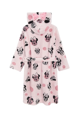 Peignoir à capuche Minnie Disney - Rose poudré