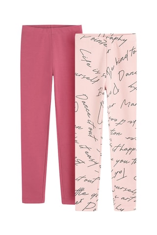 2 leggings - Rose