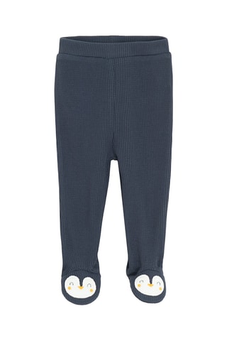 Body et pantalon - Bleu canard et gris foncé