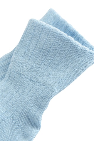 3 paires de chaussettes - Ecru et ciel