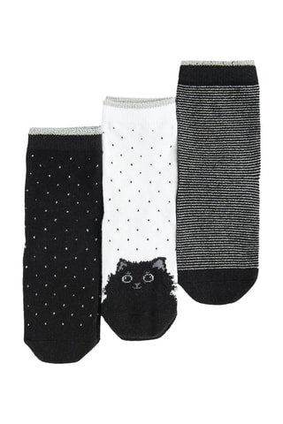 3 paires de chaussettes - Noir et blanc