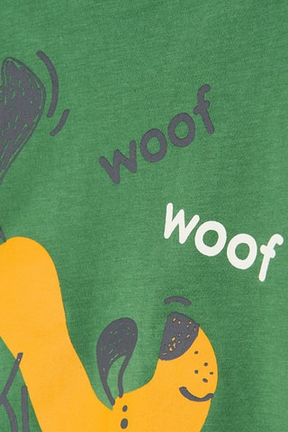 T-shirt Vert chiné