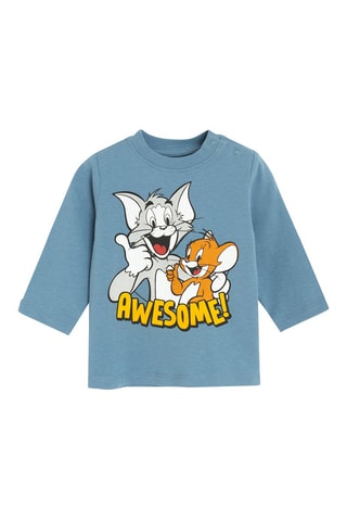 T-shirt Tom et Jerry - Bleu clair