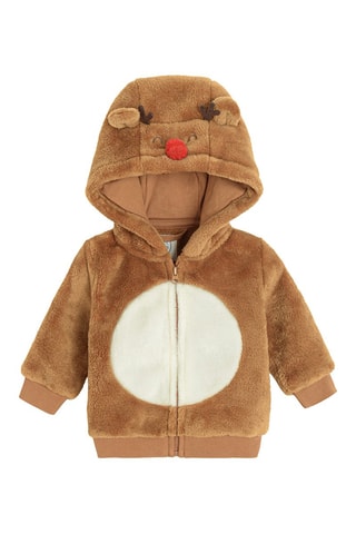 Sweater met Capuchon en Broek - Bruin