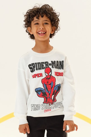 Sweater Spider-Man Avengers Marvel- Ecru