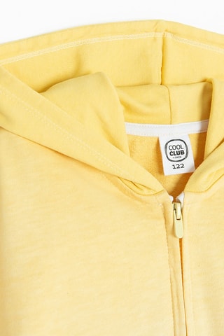 Sweat à capuche tie and dye - Jaune et corail
