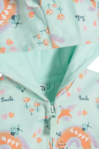 Sweater met capuchon - Zeegroen