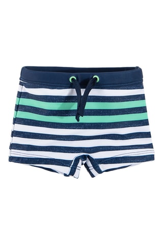 Short - Bleu marine chiné et blanc