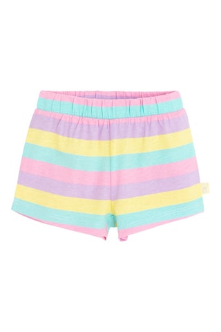 2 Shorts - Geel en Lichtpaars