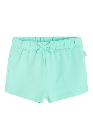 2 Shorts - zeegroen en poederroze