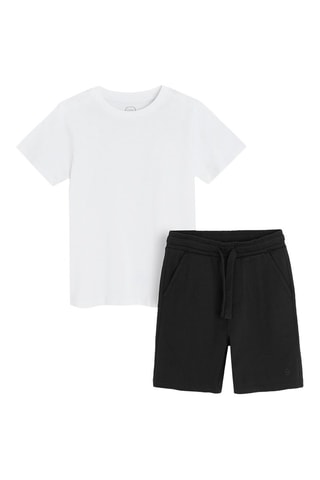 T-shirt et short - Blanc et noir