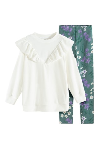 Sweat et legging - Blanc