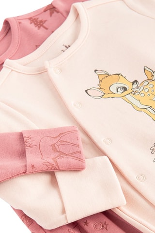 2 grenouillères Bambi Disney - Rose