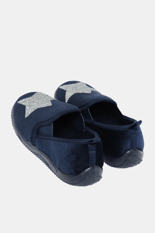 Slip-on en velours - Bleu marine