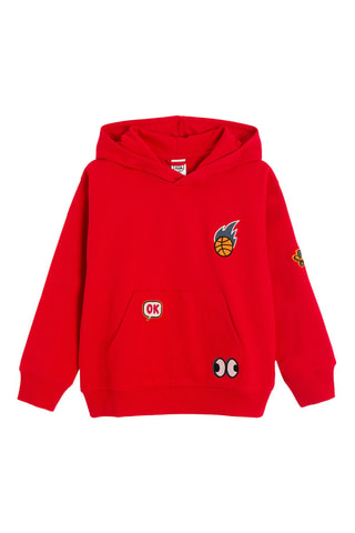 Sweat à capuche - Rouge